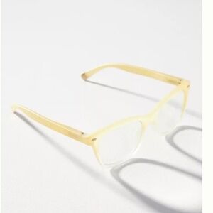 NEW from Anthropologie Coralie Yellow Blue‎ Light Filtering Reader Glasses +1.25